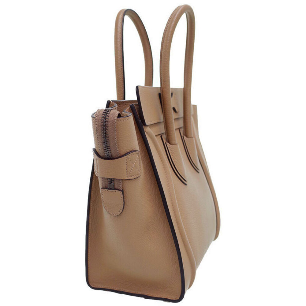 Celine Shopper Tote Shoulder Leather Calfskin Handbag - Picture 2 of 9